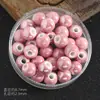 Acessórios para joias diy 8mm cerâmica redonda galvanizada contas que não desbotam acessórios para pulseira contas soltas materiais para pulseira transfronteiriço