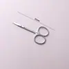 Tijeras de gasa de acero inoxidable transfronterizas, tijeras para retirar suturas médicas, tijeras quirúrgicas de disección experimental de cabeza redonda recta