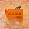 Tanque de Cría de Peces y Camarones Tortuga Impreso en 3D Plataforma Multifuncional para Tomar el Sol Colector Automático de Desechos