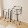 Estante hexagonal multifuncional para secar ropa de balcón y dormitorio, ahorrador de espacio para dormitorio, perchero de pie grueso y estable