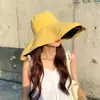 Chapéu de Proteção Solar para Mulheres, Chapéu de Sol de Verão, Anti-UV, Aba Larga, Cobertura Facial para Dirigir, Chapéu de Sol de Borracha Preto, Chapéu de Pescador