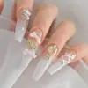 Decorações de Unhas Temáticas Faraó Cleópatra Suprimento Transfronteiriço 8 Tipos de Acessórios Metálicos com Diamantes de Liga Adequados para Esmalte em Gel