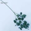 Folhagem de Planta de Maçã Verde com 5 Folhas de Galho Alto para Decoração de Teto, Adereços de Fotografia, Flores Artificiais, Flores de Seda, Decoração de Casa, Flores Falsas