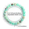 Pulseira Popular Transfronteiriça Temu Shein Tk em Pedra Shoushan Verde Fruta e Pinheiro Imperial Verde, Atacado do Fabricante em Estoque