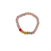 Pulsera de Abalorios Burbuja Swarovski Arcoíris, Joyería de Lujo Ligero de Nicho de Gama Alta, Estilo Sencillo de Verano, Pulsera Exquisita y Dulce