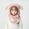 Gorro de Invierno para Niños Máscara a Prueba de Viento Protección para los Oídos Niños y Niñas Todo en Uno con Gorro Grueso de Doble Capa Cálido