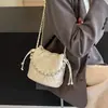 Bolso Cubo Mini Exquisito Súper Popular para Mujer, Nuevo Modelo de Verano 2026, Bolso Cruzado de Cadena de Nicho de Gama Alta