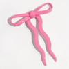 Nuevo Estilo Venta Caliente Moda Simple Sentido de Alta Gama Lazo Ondulado Horquilla en Forma de U Combinable Dulce y Elegante Horquilla Accesorios para el Cabello