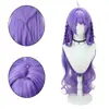 Peluca de cosplay Xi Shi Youlong Jinhua del Rey con base de cuero cabelludo, cabello trenzado engrosado y seda esponjosa mezclada