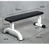 Banco de Mancuernas para Entrenamiento Comercial Silla de Fitness Banco para Press de Banca Banco Plano Grande Banco Plano de Ejercicio Promoción