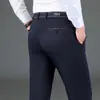 2026 Nuevos Pantalones de Negocios Versátiles de Tiro Alto Elásticos en Cuatro Direcciones Gruesos para Primavera y Otoño para Personas de Mediana Edad y Mayores