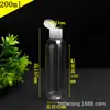 Stock Listo del Fabricante de Botellas de Plástico Transparente para Mascotas de 10-300 ml con Tapas de Mariposa, Apachurrables para Dispensar Cosméticos, Botellas Flip-Top
