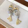 Pendientes Colgantes Redondos con Borlas de Peces Pequeños Estilo Europeo y Americano 2026 Nueva Moda Diseño Exagerado Pendientes Lujo Ligero Pendientes de Gama Alta para Mujeres