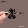 Presilha de cabelo de cristal para penteado de alta qualidade, presilha lateral, nova presilha para franja da Coreia do Sul, presilha bico de pato para mulheres