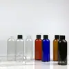 Lote 100ml botellas de plástico pet transparentes botellas para líquidos botellas cosméticas 100 botellas de aceite esencial botellas de plástico