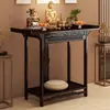 Mesa de Altar Budista, Mesa de Santuario, Gabinete del Dios de la Riqueza, Mesa de Incienso, Mesa de Ofrendas para el Hogar, Altar Budista, Mesa de Entrada Estilo Chino Nuevo, Mesa de Altar para Ofrecer Incienso y Leña