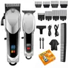 Set de Cortapelos Eléctrico Digital de Gran Venta, Herramienta para Calar Cabello, Recortadora Eléctrica Profesional de Salón, Afeitadora Eléctrica
