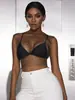AYJ Amazon Cross-Border Roupa Sexy para Boate Feminina Rede Europeia e Americana Vazada Strass Regata Malha Brilhante Strass Camisola