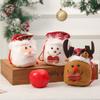 Novas Decorações de Natal Papai Noel Fofo Boneco de Neve Veado Saco de Maçã Saco de Presente para Crianças Flanela Segura Saco de Frutas
