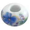 Jingdezhen Contas Aplicadas Acessórios para Joias DIY Contas Cerâmicas Azul e Branco com Furo Grande Acessórios para Pulseira de Roupa Contas de Porcelana Feitas à Mão