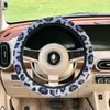 Cubierta de Volante de Coche con Estampado de Leopardo para Nuevo Producto Transfronterizo Cubierta de Manillar de Coche de Invierno Cubierta Protectora de Volante de Felpa Cálida Antideslizante