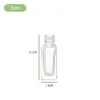 Botella de Vidrio de Pequeña Capacidad, Botella Spray de Perfume Transparente con Tapa de Rosca, Botella de Vidrio Recargable para Muestras de Viaje, Botella Vacía Portátil