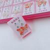 Nuevos pendientes de plástico en caja, 3 pares, sencillos, mini pendientes para estudiantes, precio de 2 yuanes, oferta en tienda.