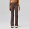 European and American Tight Wide-Leg Flared Yoga Pants for Women, Bare Feel, Quick-Drying, Butt-Lifting, High-Waisted, Fitness, Micro-Flare, Sports Long Pants