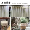 Encaje de borlas anudado a mano de fábrica hilo de algodón encaje con flecos oreja colgante para cortina de sofá accesorios para ropa