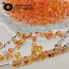 Importadas de Chequia Preciosa 2x4mm Dos Colores Transparentes Versátiles Cuentas Cacahuete Cuentas para DIY Cuentas Sueltas Materiales Hechos a Mano