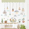 ZDB2113 Adesivos de Parede Decorativos para Quarto Infantil Adesivos Autoadesivos para Fundo de Sofá Gato de Desenho Animado Adesivos de Parede para Sala de Aula
