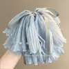 Grampo de Cabelo de Rede com Laço Feminino Pega-Cabelo Lateral Meio Preso Atrás da Cabeça Presilha Tubarão Novo Grampo de Cabelo com Senso de Alto Nível Pega-Cabelo de Rabo de Cavalo