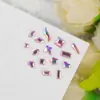 Acessórios para unha conhaque rosa mini formato especial diamante plano tamanho pequeno borboleta gota d'água olho de cavalo pilha de diamante acessórios para unha atacado