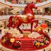 Decoraciones de Pabellón Estilo Chino Año Nuevo Año del Caballo, Decoración Comercial, Accesorios Personalizados para Fotos Festival de Primavera