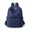 Mochila de Exterior para Primavera, Mochila de Estudiante de Moda y Versátil, Bolsa de Viaje Casual con Patrón de Rombo de Gran Capacidad, Estilo de Gama Alta para Mujeres