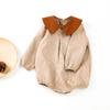 Ropa de Primavera y Otoño Estilo Coreano para Niñas, Pantalón Harem de Manga Larga para Bebé, Estilo Moderno y Fragante, Cuello de Muñeca, Monos de Piedra