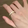 Anillo Flor Mariposa Esmaltado Colorido Estilo Ins para Mujer Nicho Gama Alta Lujo Ligero Anillo Abierto para Dedo Pulsera