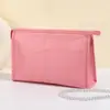 Bolsa de Cosméticos Sencilla con Patrón de Cocodrilo para Mujer, Bolsa de Almacenamiento Grande de Alta Gama, Neceser Portátil Impermeable para Viajes