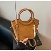 Bolsas Nuevas Transfronterizas, Bolsos de Mujer, Para el Trabajo, Versátiles de Hombro Cruzados de Moda, Estilo Coreano Simples y Súper Populares Bolsos Cubo Portátiles