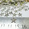 Lámina de bronce, lámina plana de bronce con forma de estrella de cinco puntas, adorno de transferencia de calor, pedrería de transferencia de calor, lámina de aluminio, pedrería de transferencia de calor para ropa, lámina de bronce para transferencia de calor, cadena de hierro