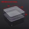 Caja de plástico transparente, caja acrílica transparente cuadrada, multitalle con tapa, caja de plástico PS, caja de almacenamiento para joyas y regalos