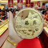 Moneda de Oro con Contenido de Oro Puro 999, un Símbolo de Éxito y Prosperidad, un Regalo de Feliz Cumpleaños, Regalo de San Valentín, Regalo 520, y un Souvenir