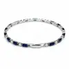 Pulseira feminina estilo popular cruzada estilo luxo leve pulseira feminina de zircônia colorida toque de alta qualidade estilo europeu e americano pulseira de strass atacado