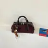 Bolsa Feminina de Nicho Transfronteiriça Outono/Inverno Nova Bolsa Boston Feminina Camurça de Alta Qualidade Retro Bolsa de Mão Bolsa de Ombro Bolsa Feminina