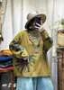 Suéter de malha versátil estampado para mulheres plus size, de caimento solto, gola semi-alta, manga longa, moda e estilo, novidade da primavera 2026