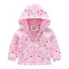 Chaqueta con capucha y cremallera para niños y niñas, temporada de primavera y otoño 2026, estampado de dinosaurio de dibujos animados, chaqueta casual