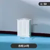 Materiales para modelo de mesa de arena para interiores DIY, plano de casa en miniatura, varios tamaños de muebles en miniatura, incluyendo mesas y sillas, escala 1:50