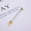 Varillas para ensartar metal electroplateado DIY, nuevos accesorios de cuentas multicolores para bolsos, equipaje, llaveros y colgantes, en stock