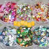 Set de Accesorios para Uñas Artísticas a Precio de Liquidación: Aleación de Zirconio, Resina, Concha, Pedrería, Tachuelas, Purpurina, Polvo de Espejo, Lentejuelas Aurora