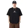 Ropa para Hombre Fengshe / Nueva Camiseta de Manga Corta de Verano 2026 para Hombre con Estampado de Letras y Artesanía de Silicona 3D de Alta Resistencia